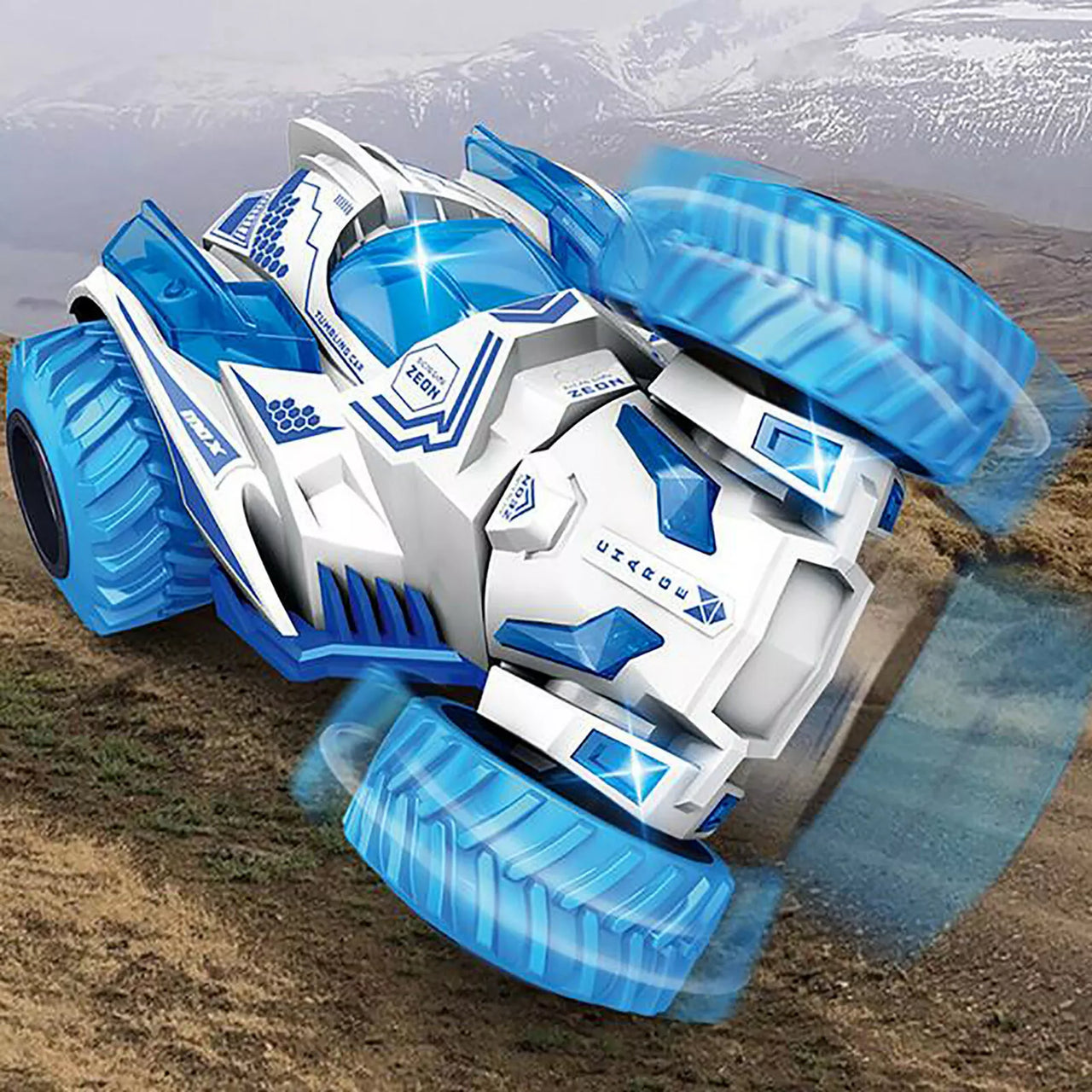 1Pc Double-Sided Inertial Stunt Car