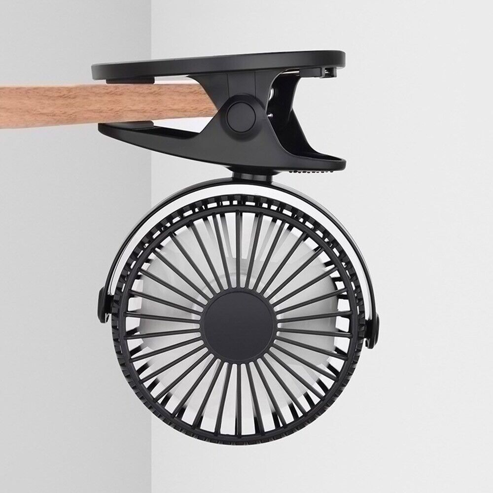 Rechargeable Mini Slim Table Clamp Fan