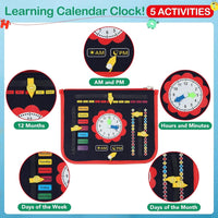 Montessori Multi-functional Activity Busy Book - Dark Blue