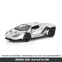 1:32 Diecast Lamborghini Centenario With Acrylic Display Box - Silver