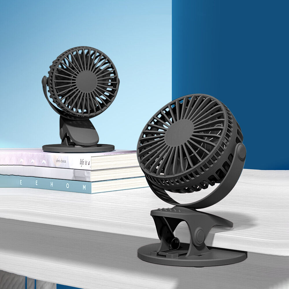 Rechargeable Mini Slim Table Clamp Fan