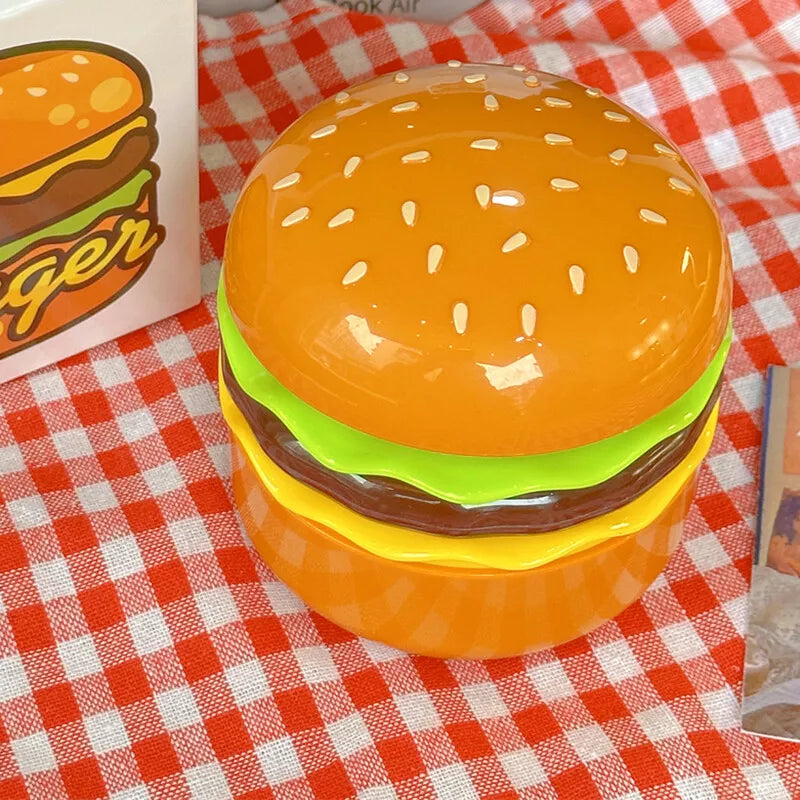 Rechargeable Cute Burger Table Lamp With Sharpener