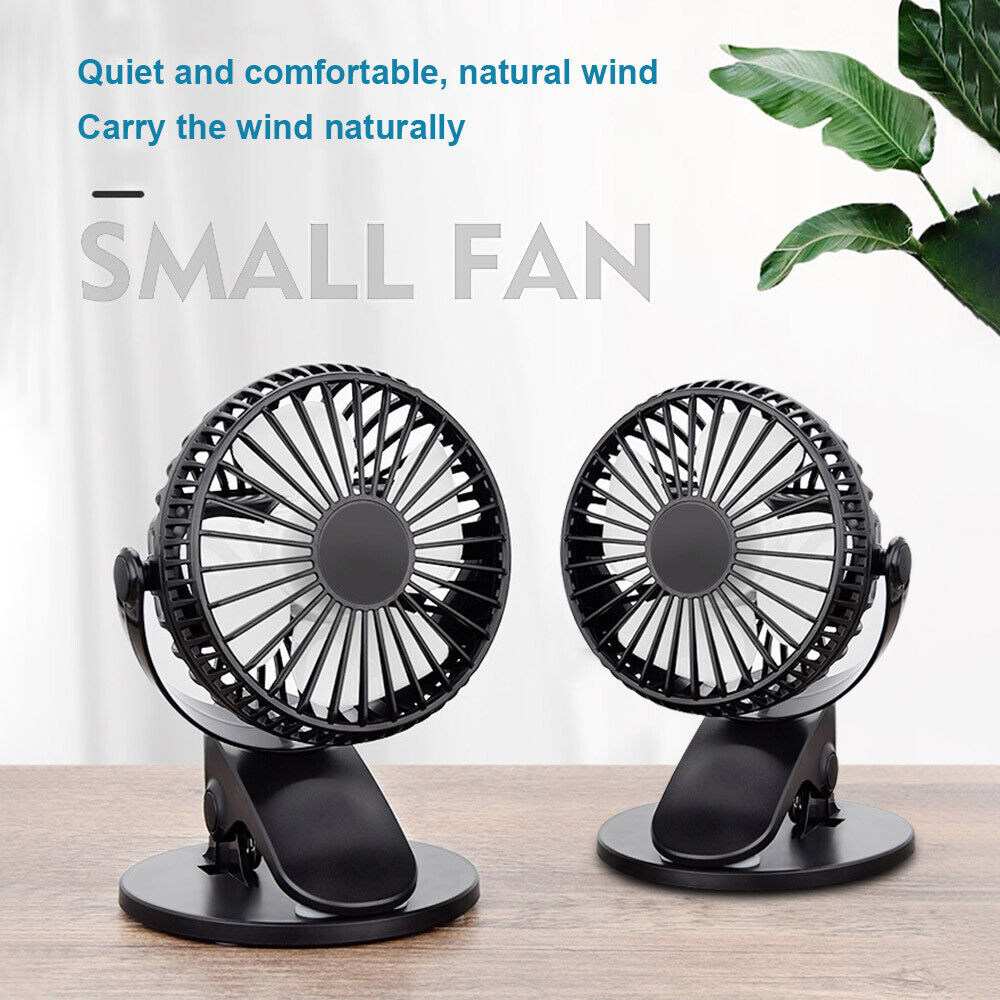 Rechargeable Mini Slim Table Clamp Fan