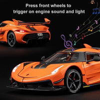 1:24 Diecast Koenigsegg Model Car With Smoke
