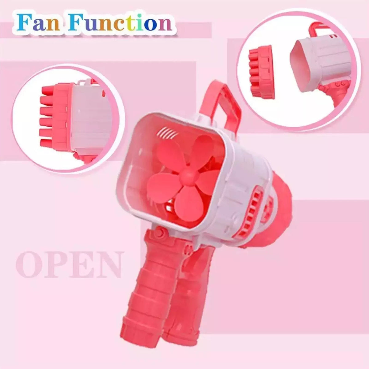 32 Holes Bazooka Colorful Bubble Gun