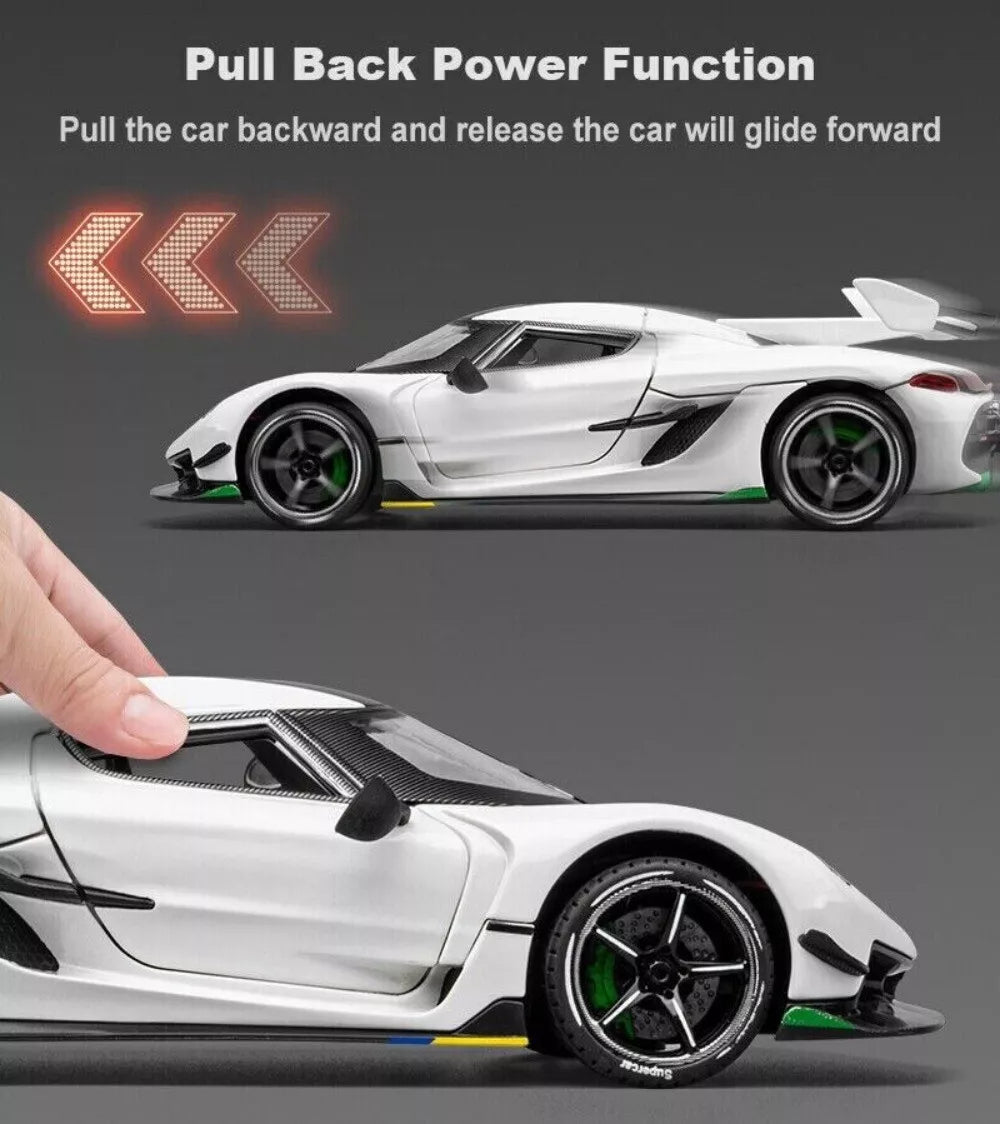 1:24 Diecast Koenigsegg Model Car With Smoke