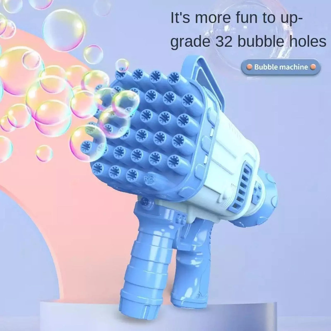 32 Holes Bazooka Colorful Bubble Gun