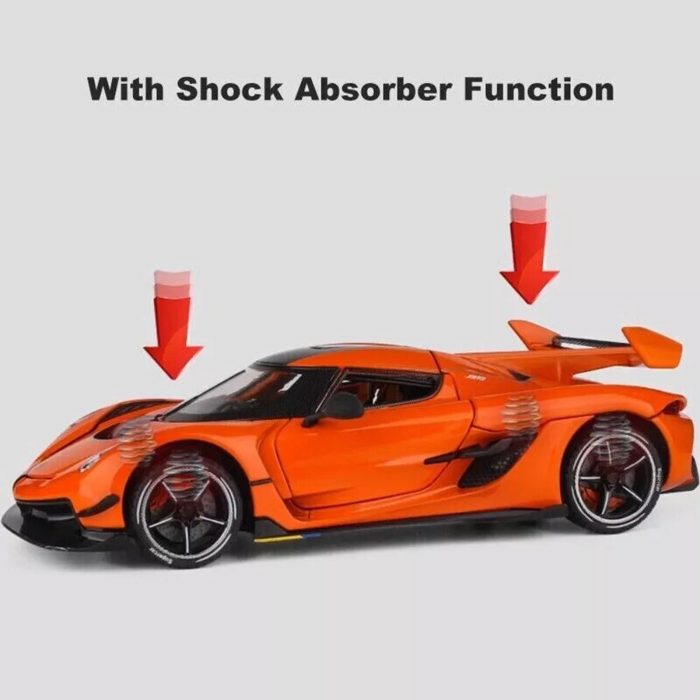1:24 Diecast Koenigsegg Model Car With Smoke