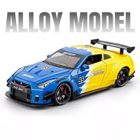 1:24 Diecast Nissan GTR R35 Model Car With Smoke