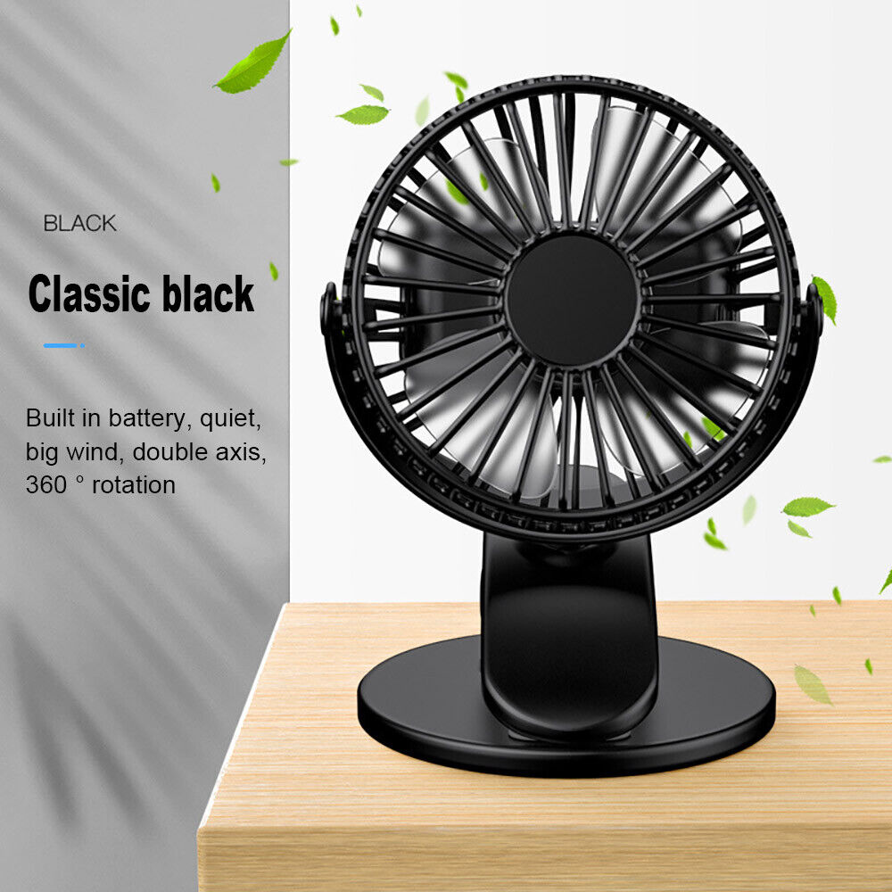 Rechargeable Mini Slim Table Clamp Fan