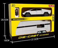 1:24 Diecast Tesla Pickup Truck With Trailer & Bike