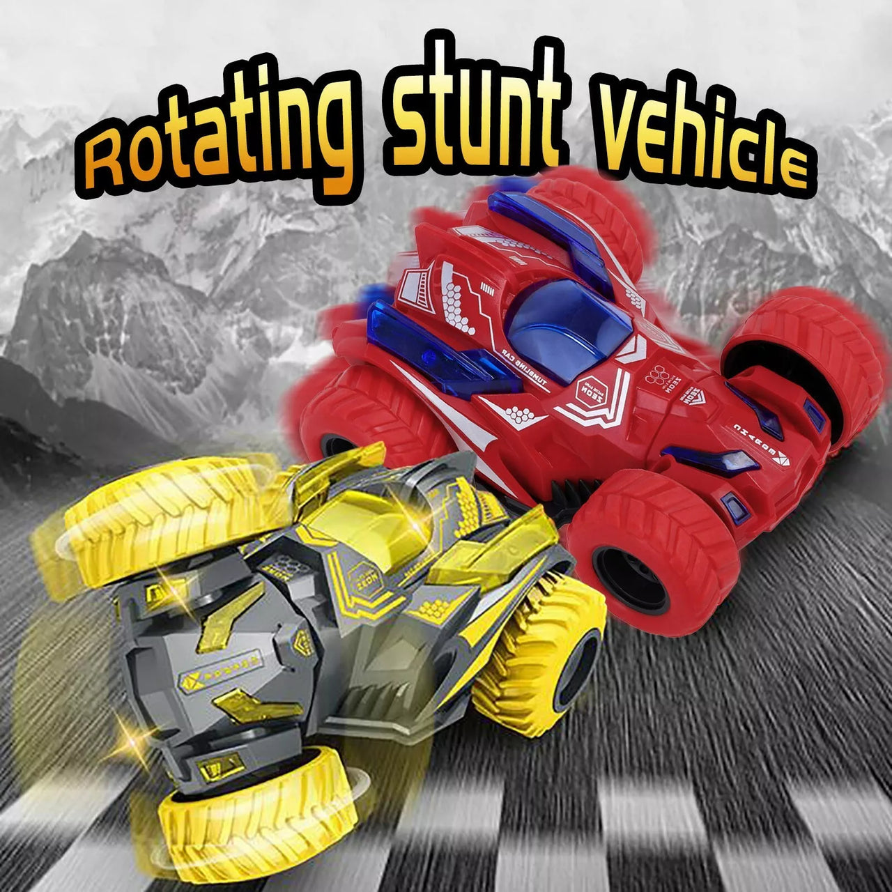 1Pc Double-Sided Inertial Stunt Car