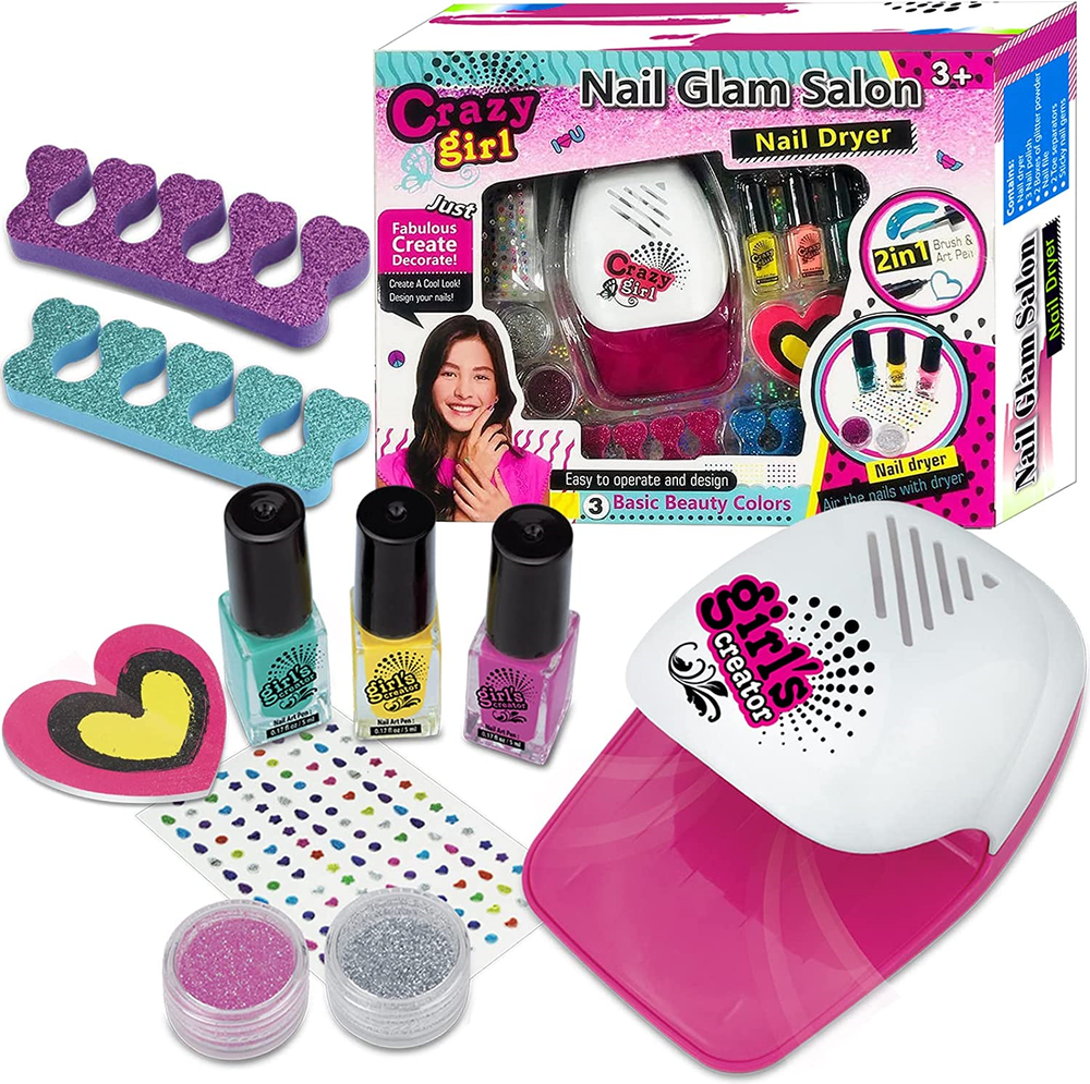 2in1 Realistic Nail Glam Salon With Dryer