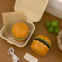 Rechargeable Cute Burger Table Lamp With Sharpener