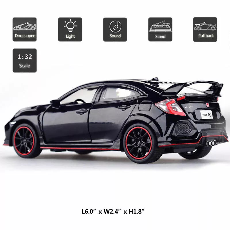 1:32 Diecast Honda Civic Type-R Model Car