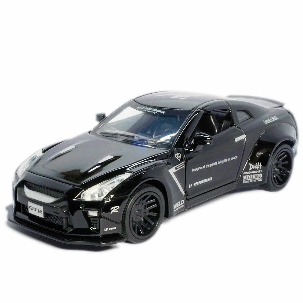 1:32 Diecast Nissan GTR With Acrylic Display Box - Black