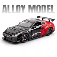 1:24 Diecast Nissan GTR R35 Model Car With Smoke