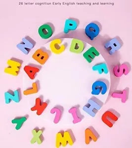 Wooden 8in1 Alpha-Numeric Pairing Board