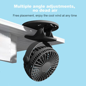 Rechargeable Mini Slim Table Clamp Fan