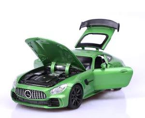 1:32 Diecast Mercedes AMG GT With Acrylic Display Box - Green