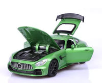 1:32 Diecast Mercedes AMG GT With Acrylic Display Box - Green