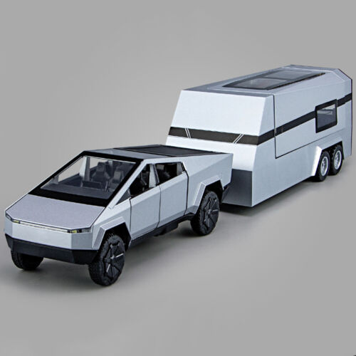 1:32 Tesla Pickup Truck With Trailer