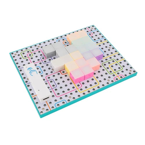 30Pcs Kids Touch Light-Up Magnetic Building Blocks