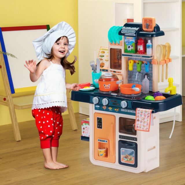 42Pcs Pretend Play Modern Steam Kitchen Set