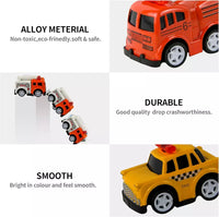 6Pcs Mini Alloy Pullback Cars - Assortment