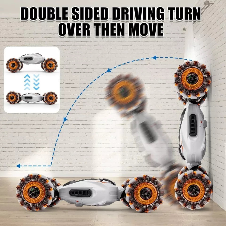 Remote & Gesture Control Dual Form Spray Stunt Twist Car