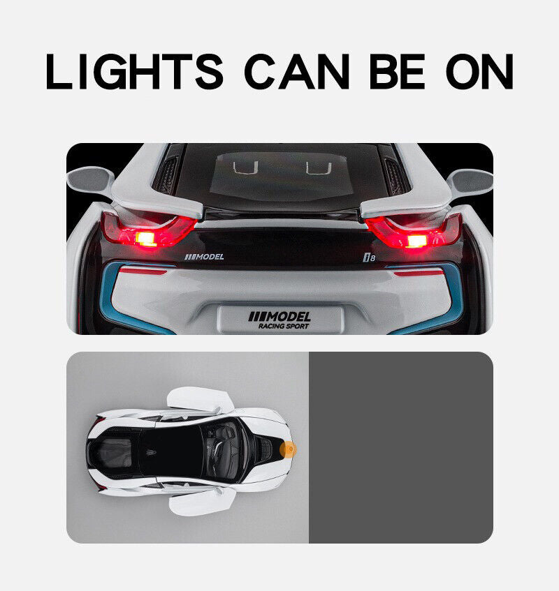 1:22 Diecast BMW i8 Luxury Model Car