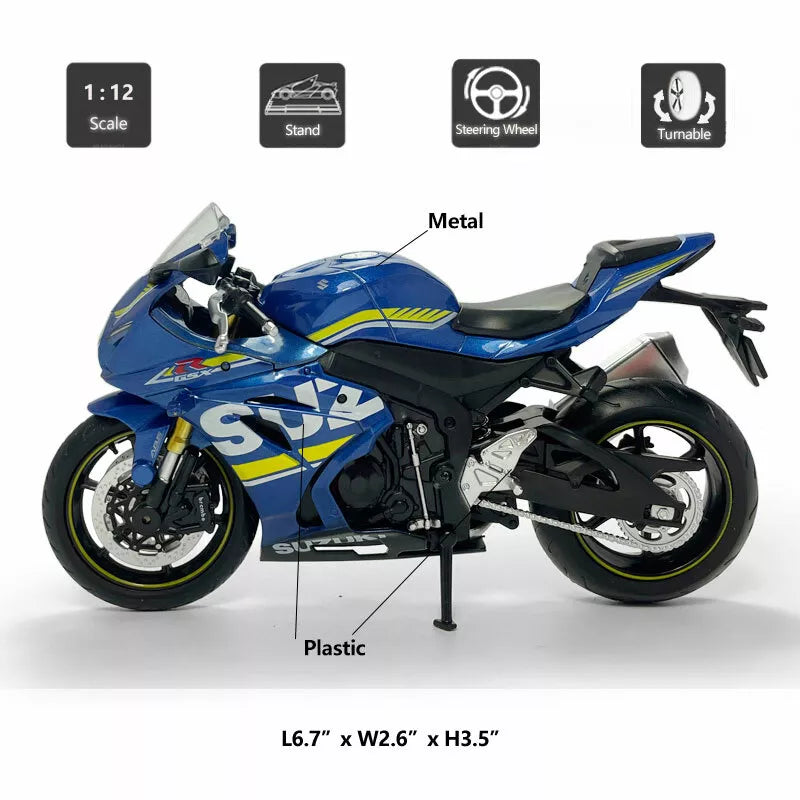 1:12 Diecast Suzuki GSX-R1000 Official Licensed Model