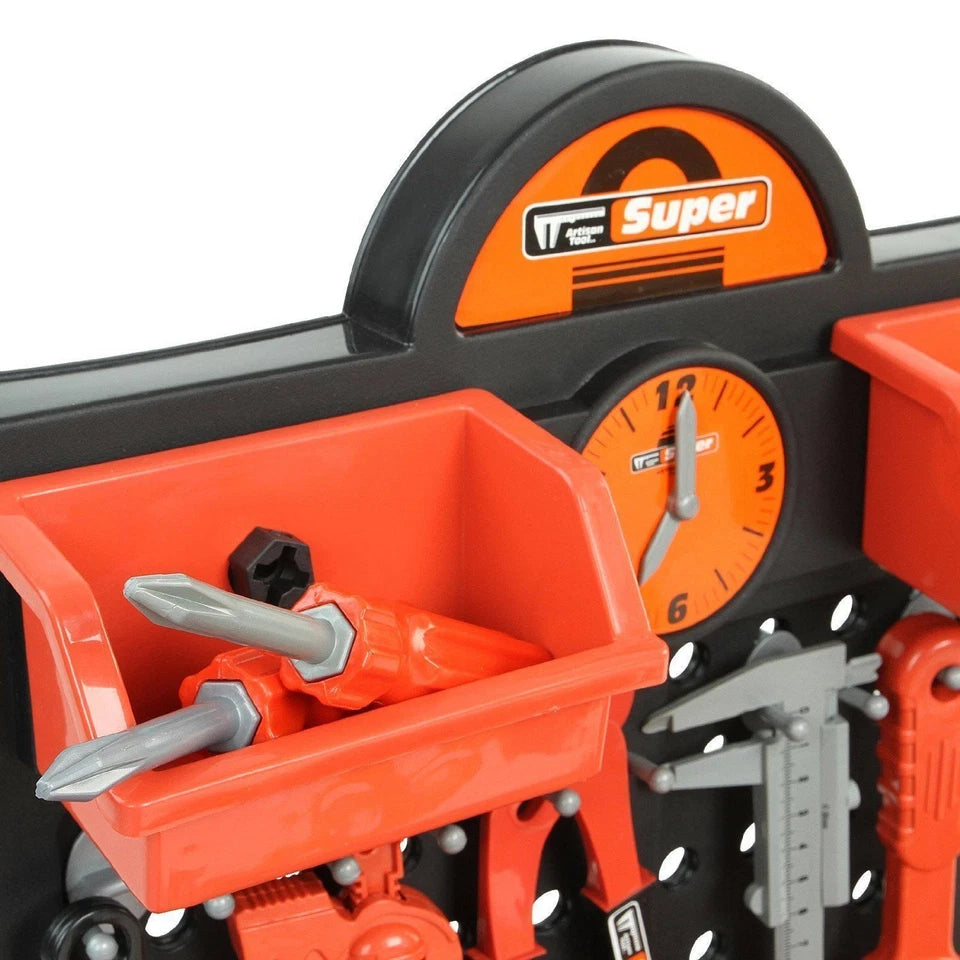 Pretend Play Kids Tool Bench Set With Electric Drill