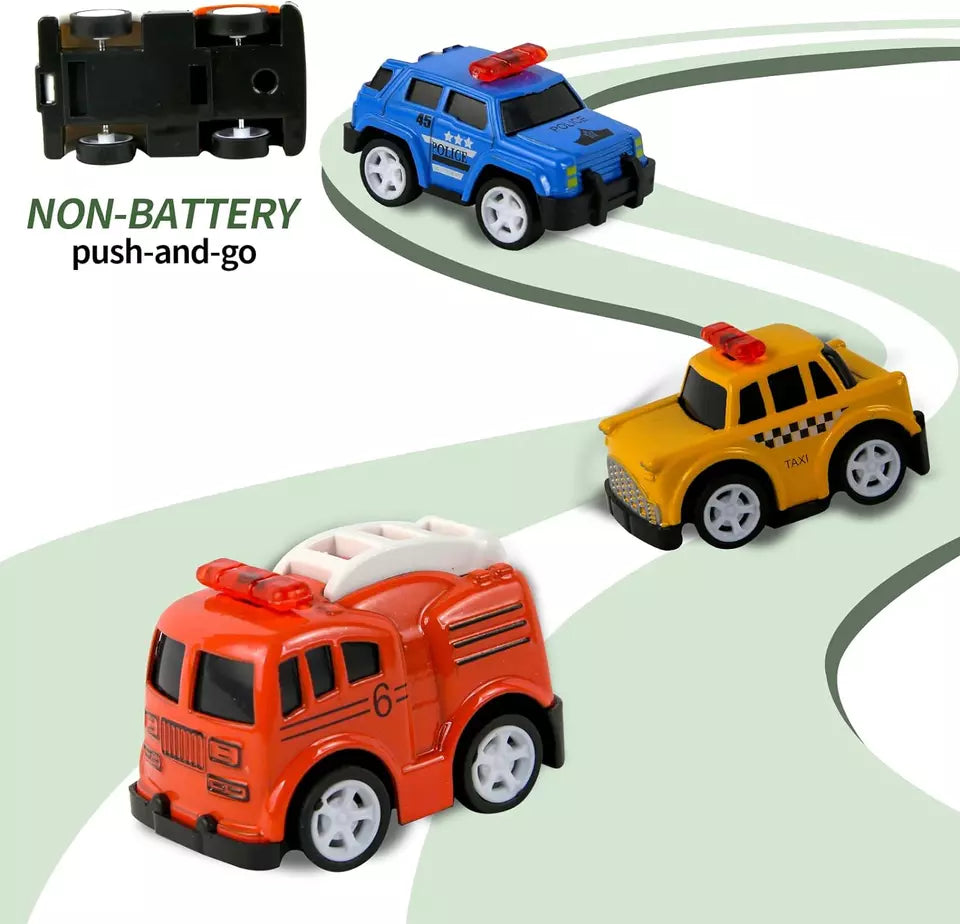 6Pcs Mini Alloy Pullback Cars - Assortment