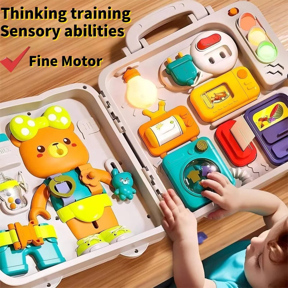 Multi-functional Montessori Puzzle Busy Book