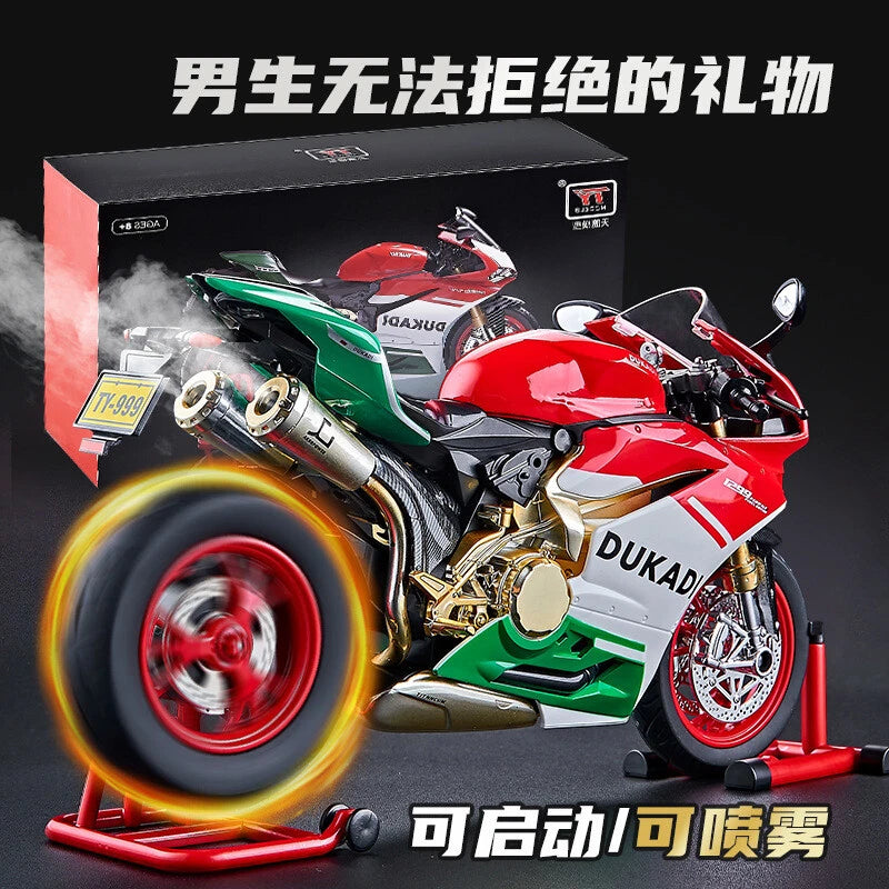 1:9 Diecast Ducati Bootable Spray Bike