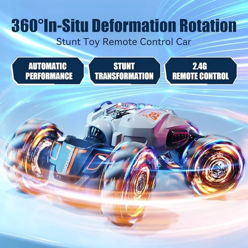 Remote & Gesture Control Dual Form Spray Stunt Twist Car