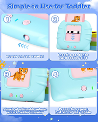Rechargeable Flash card Reader Toddler Toy