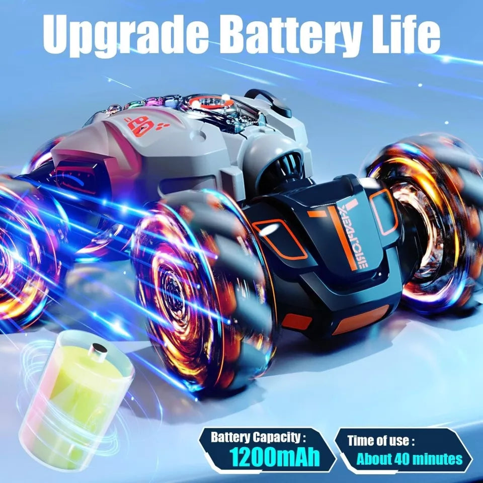 Remote & Gesture Control Dual Form Spray Stunt Twist Car