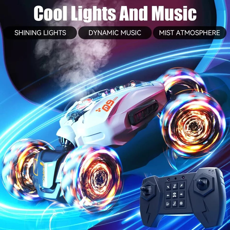 Remote & Gesture Control Dual Form Spray Stunt Twist Car