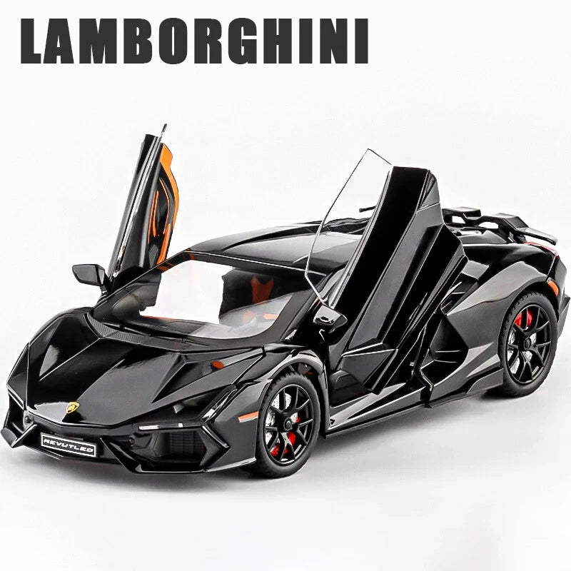 1:24 Diecast Lamborghini Revuelto Model Car With Smoke