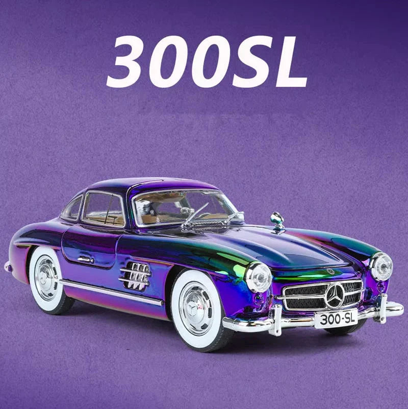 1:24 Diecast Benz 300SL Crystal Color Model With Acrylic Box
