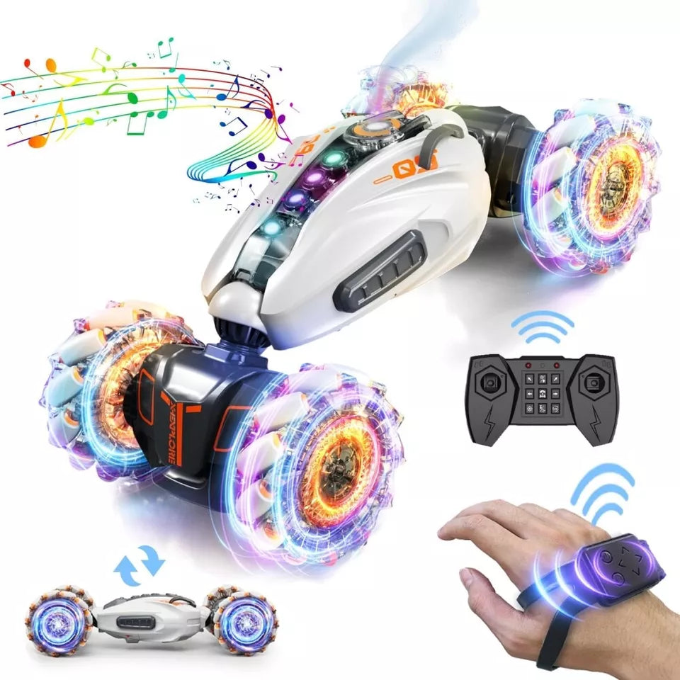 Remote & Gesture Control Dual Form Spray Stunt Twist Car