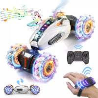 Remote & Gesture Control Dual Form Spray Stunt Twist Car