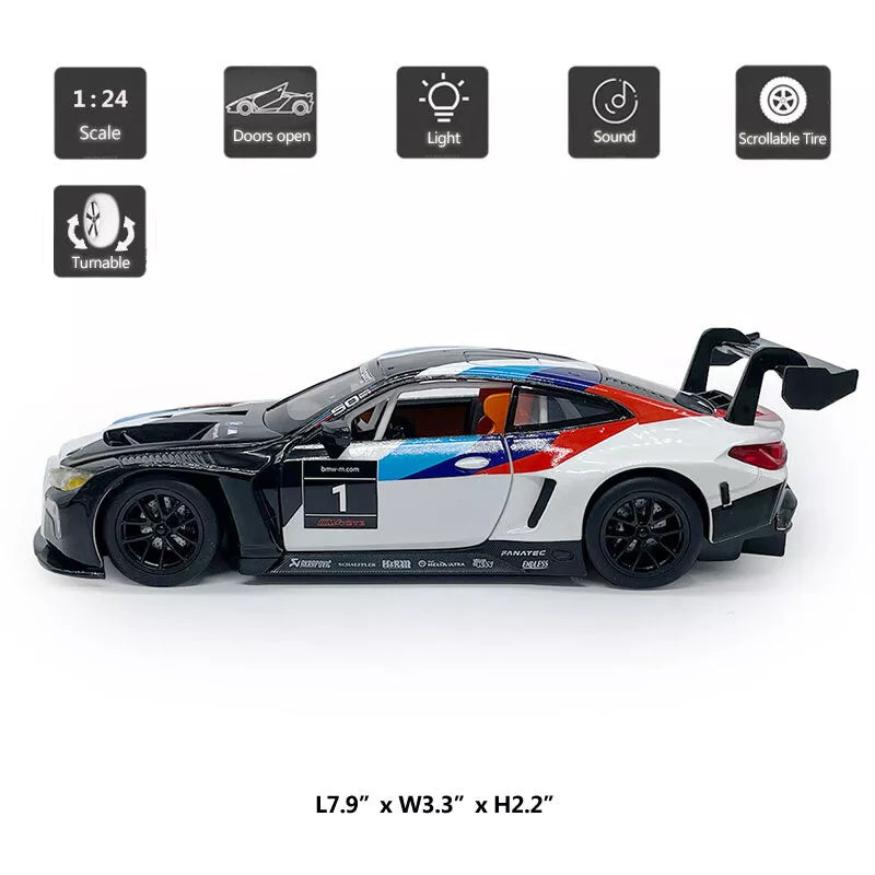 1:24 Diecast BMW M4 GT3 Official Licensed Model
