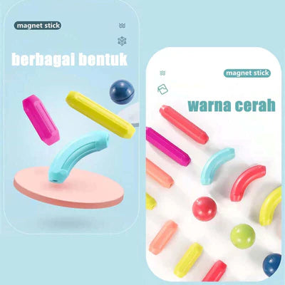 42Pcs Magnetic Puzzle Sticks Set