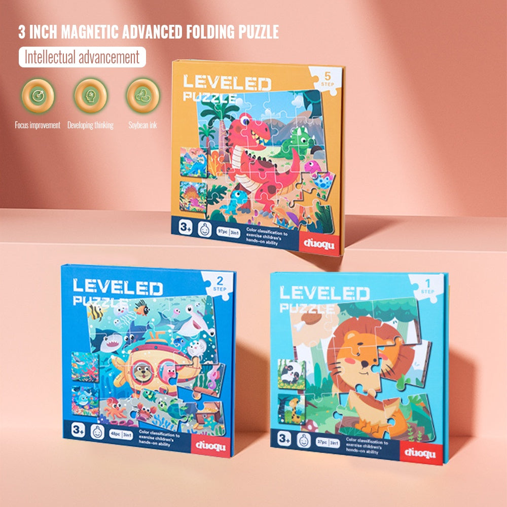 3in1 Magnetic Puzzle Book - Assortment