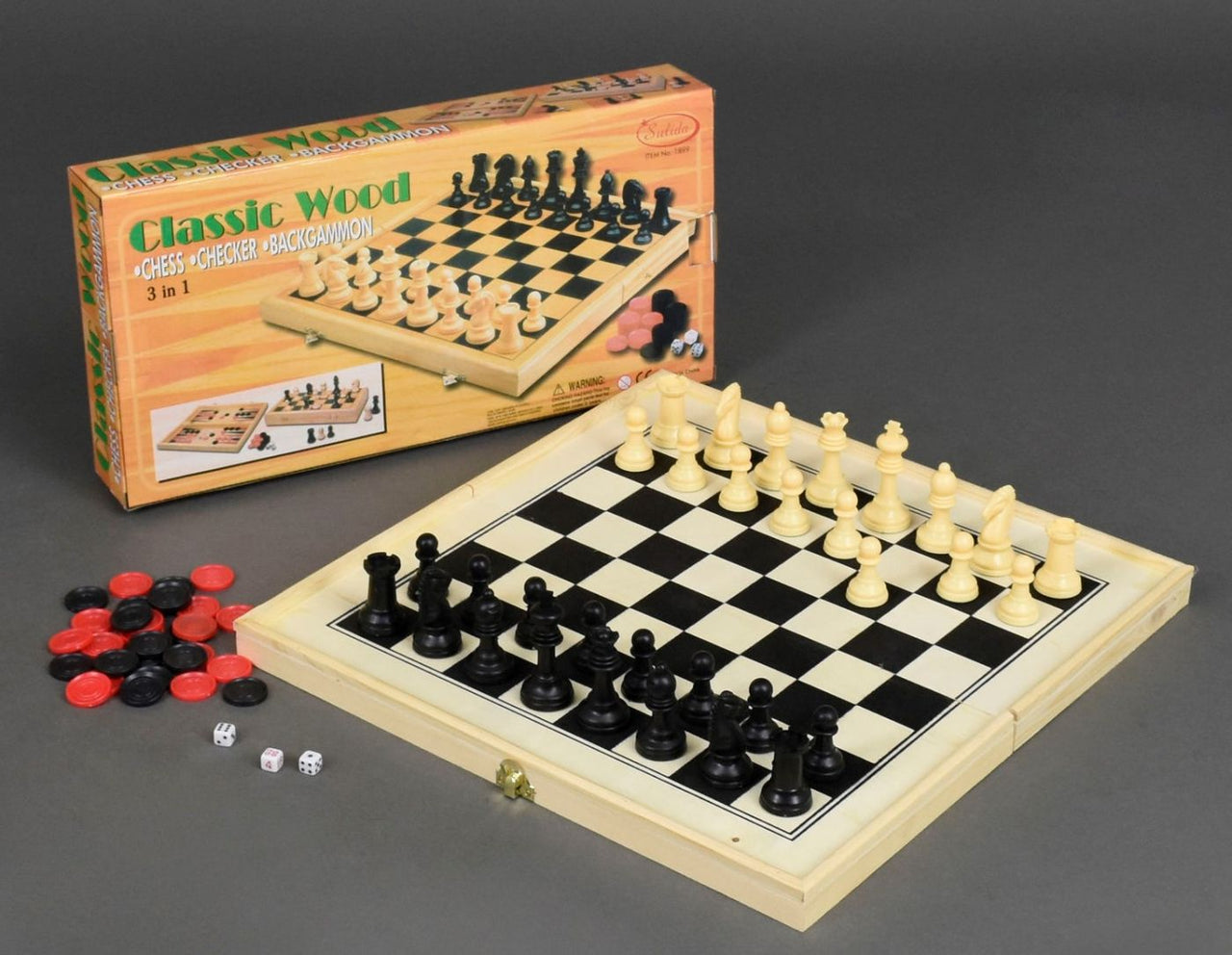 3in1 Premium Classic Chess Game Play Set