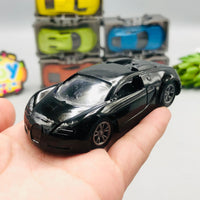 4Pcs Mini Diecast Pullback Cars With Display Racks