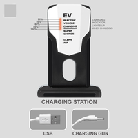 Electric Smart Line Following Car With EV Station